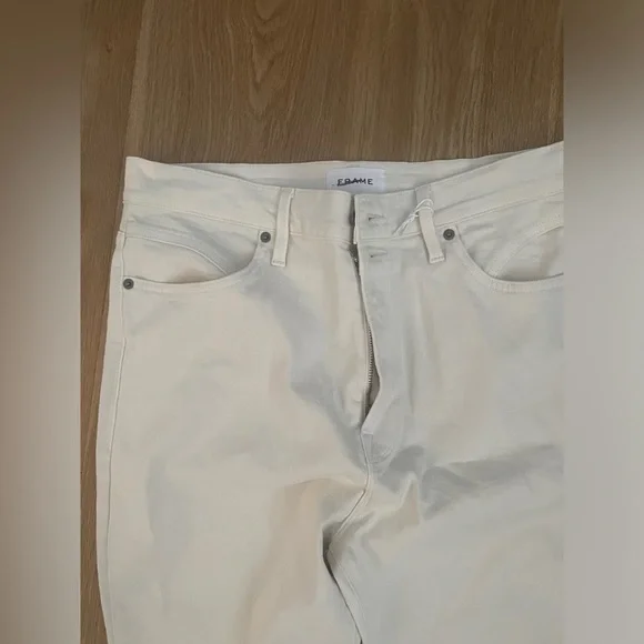Frame denim Ali high rise cigarette pants in vintage white size 32 - Picture 11 of 11